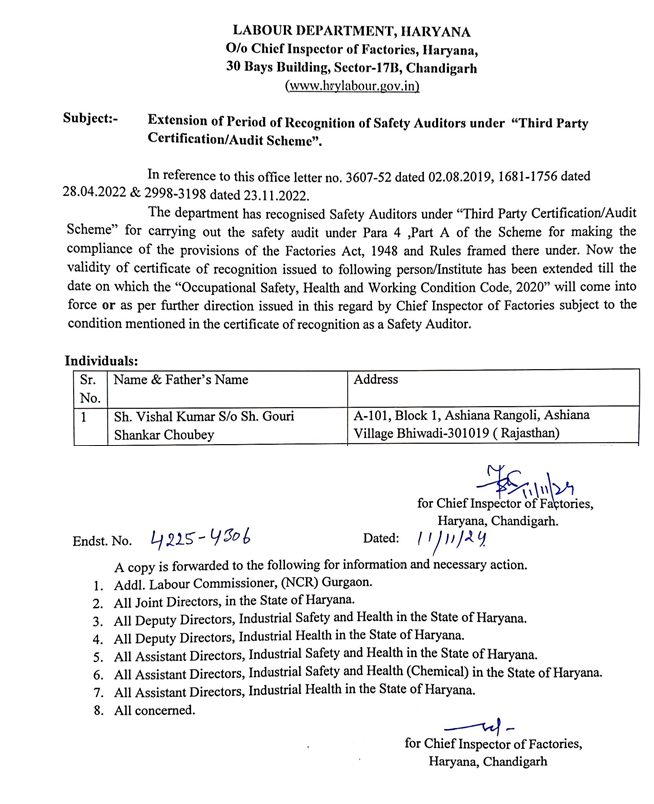 Safety Auditor Extension